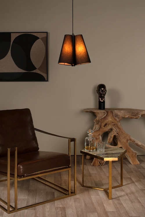 Lucide GREGORY - Hanglamp - Ø 34,3 cm - 3xE27 - Zwart - sfeer 1